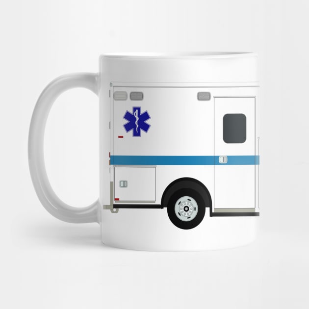 White F serie Ambulance Blue Striping by BassFishin